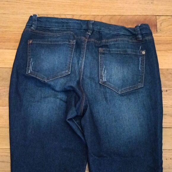 Metaphor Women's Distressed Denim Jeans sz 8 - Picture 5 of 6